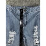 Rue 21 Jeans Junior 9 Flare Leg Bell Bottom Distressed Light Wash Stretch Y2K Photo 3