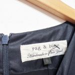 Rag and Bone Handmade In New York Cotton Poplin Sleeveless Mini Shift Dress Blue 8 Photo 1