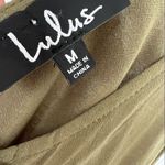 Lulus NWT Lulu’s Llewyn Culotte Button Front Jumpsuit | Olive Green | Medium Photo 5