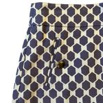 Loft size 2 women's purple and white fully lined A-line skirt with pockets Photo 7