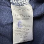 Lucky Brand Women’s XL Navy Blue Graphic Tie-Front Crop T-Shirt Photo 5