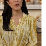 Ba&sh  Kenya Drawstring Waist Dress Ocre Yellow Metallic 4 Photo 11