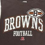 NFL Team Apparel  Brown & White Cleveland Browns Football Women's Tee Size Medium Photo 2