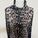 Carmen Marc Valvo Long-Sleeve Ombre Leopard-Print Sheath Dress Photo 5