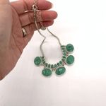 Liz Claiborne  western glam cowgirl silver tone‎ turquoise color necklace Photo 1