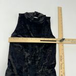 BB Dakota Bodysuit Womens X Small Black Velvet Open Back Criss Cross Halter Photo 6