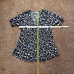 Natural Life Dress L / XL Blue Floral Boho Flowy Mini Babydoll Empire Waist Y2K Photo 5