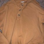 American Eagle Outfitters Button Pullover Orange Size M Photo 0