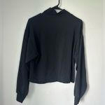 Athleta  Top VENICE SWEATSHIRT Size M Relaxed Cropped Funnel Neck Photo 2