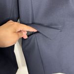 Ann Taylor NWOT The Longline Tuxedo Blazer in Bi-Stretch Twill Navy 8 Workwear Photo 9