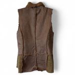 Hem & Thread  Faux Suede/Sherpa Open Front Vest Photo 1