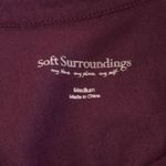 Soft Surroundings  Santa Barbara Tunic Top Womens Sz M Purple Asymmetrical Hem‎ Photo 3