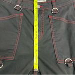 Aphrodite  size 1 Black Cargo Pants Red Stitching grommets gothic Photo 6
