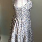 SheIn Women’s Floral Print Smocked Spring Summer Tiered Skirt Skater Sundress Photo 3