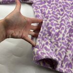 O'Neill  Purple Modern Leopard Print Fleece Pullover Half Zip Jacket M Photo 4