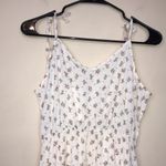 Romwe NWT  Women’s Floral Print Tie Shoulder Defined Waist Ruffle Hem Mini Dress Photo 3