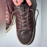 Ecco Women’s Leather Sneakers Brown Textured Toe – Size 7 Photo 8