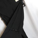 Halara NWT dark gray/black side leg suede feel pant with side buckles. Size M Photo 1