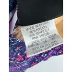 Shore Shapes Swimwear One Piece Bathing Suit Women 16 Purple Floral Skirt Cinch Photo 7