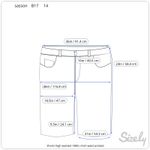 Shorts high waisted 1980s cinch waist pockets Blue Size 14 Photo 1