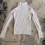BCBGMAXAZRIA  White Ribbed Turtleneck Knit Sweater Size Small Photo 1