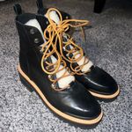 Marc Fisher Izzie Genuine Shearling Lace Up Boots Photo 0