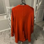 Lands' End Lands’ End Double Breasted Orange Long Wool Peacoat SIZE 10 Photo 4