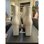 Marc Fisher WOMEN NEW  Nebula Square Toe Bootie BLOCK HEEL IVORY Size 9.5 Photo 4