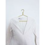 House Of CB  Catalin White Flared Jumpsuit Size XS Long Sleeve Bridal 70s Stretch Photo 4