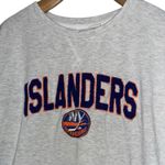 Concept Sports NHL L Heather Gray NY Islanders Embroidered Pullover Sweatshirt Size L Photo 1