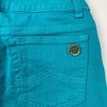 Michael Kors  Turquoise Blue Straight Leg Denim Jeans Size 0 Photo 8