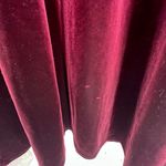 Vintage velvet velour maroon mock neck maxi dress 16 long sleeve Tracy Spencer Red Photo 5