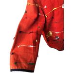Allure cotton woven art to wear embroidered floral shacket size 14/16 L Red Size L Photo 4