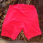 SKIMS  Vibrant Coral Colored Thin Bike Shorts Photo 2