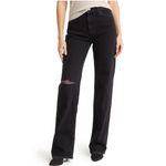 joe's jeans NWOT $208 JOE'S HIGH RISE WIDE LEG H Jeans  MEGARA Black SZ-32 Photo 1