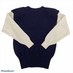 BONNIE BOERER RARE Vintage Nautical Yachting Sweater Size S NEW Blue Photo 3