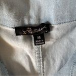 Blasce Los Angeles Denim Romper Short Sleeve Belted Collared Zip Up Blue Medium Photo 1