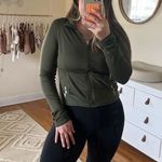 Zella  green cropped zip up jacket Photo 1