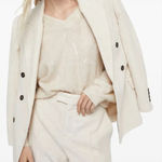 Isabel Marant  Cotton Wool Blend Blazer Jacket in Ivory Size 42 (XL US) Photo 0