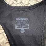 Nike  Pro Dri-Fit Black and White "Swimming" Tank Top Photo 5