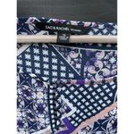 Zac and Rachel  Woman Plus Size 1X Bell Sleeves Blouse Multicolor Patchwork Pattern Photo 6