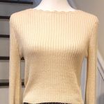 Leith  Beige Long Bell Sleeve Wide Neck Sweater Size XS NWT Photo 5