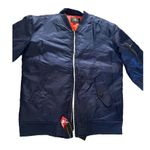 Asstseries Militare Women’s Bomber Jacket Windbreaker Blue Lightweight Size XL Photo 14