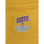 Soffe WVU Yellow Tank Top with Zebra Accents Size Medium West Virginia Tank Top Photo 4