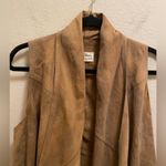 Torn By Ronny Kobo Brown Sienna Suede Leather Open Vest Size M NEW Photo 2