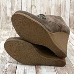 ALDO Olive Suede Wedge Gummy Soles Booties 7 Photo 11