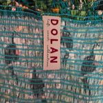 Anthropologie Dolan Teal Smocked Puff Sleeve Toucan Top Size Medium Tropical Vacation Photo 5