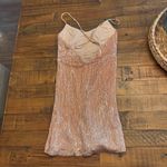 Hello Molly  Sparkling Rose Gold Mini Dress Photo 2