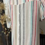 Cloth & Stone  Linen Blend Striped Button Back Dress ~ Size Small 💚🍄 Photo 4
