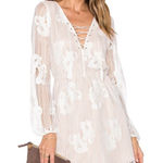 Lovers + Friends  Revolve Haiden Dress in Ivory White Dress Size S Long Sleeve Photo 0